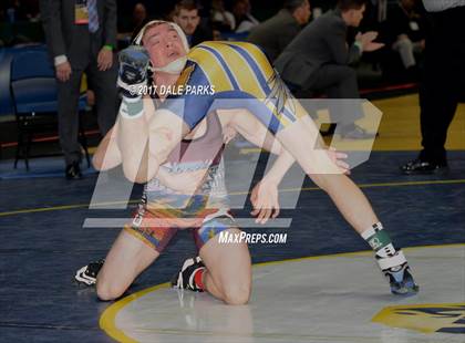 Thumbnail 1 in NYSPHSAA Wrestling Championships (Div.2 - 120 lb. Champ) photogallery.