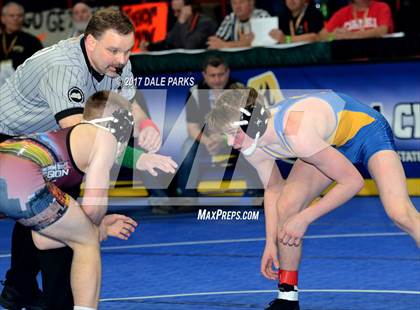 Thumbnail 2 in NYSPHSAA Wrestling Championships (Div.2 - 120 lb. Champ) photogallery.