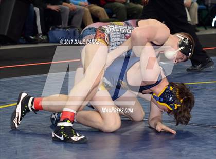 Thumbnail 1 in NYSPHSAA Wrestling Championships (Div.2 - 120 lb. Champ) photogallery.