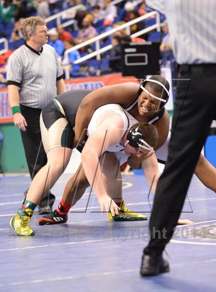 Thumbnail 3 in NCHSAA Individual Wrestling State Tournament (2A, 3A and 4A 1st Consolation Round) photogallery.