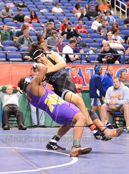Thumbnail 2 in NCHSAA Individual Wrestling State Tournament (2A, 3A and 4A 1st Consolation Round) photogallery.
