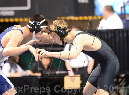 Thumbnail 3 in NCHSAA Individual Wrestling State Tournament (2A, 3A and 4A 1st Consolation Round) photogallery.