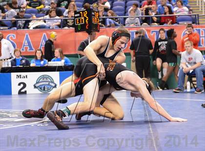 Thumbnail 1 in NCHSAA Individual Wrestling State Tournament (2A, 3A and 4A 1st Consolation Round) photogallery.