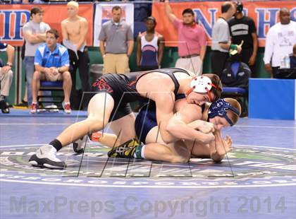 Thumbnail 3 in NCHSAA Individual Wrestling State Tournament (2A, 3A and 4A 1st Consolation Round) photogallery.