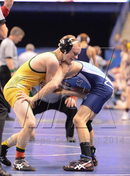 Thumbnail 2 in NCHSAA Individual Wrestling State Tournament (2A, 3A and 4A 1st Consolation Round) photogallery.