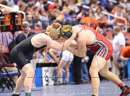 Thumbnail 2 in NCHSAA Individual Wrestling State Tournament (2A, 3A and 4A 1st Consolation Round) photogallery.