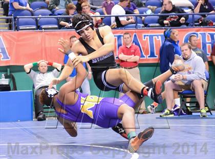 Thumbnail 3 in NCHSAA Individual Wrestling State Tournament (2A, 3A and 4A 1st Consolation Round) photogallery.