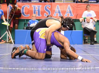 Thumbnail 2 in NCHSAA Individual Wrestling State Tournament (2A, 3A and 4A 1st Consolation Round) photogallery.