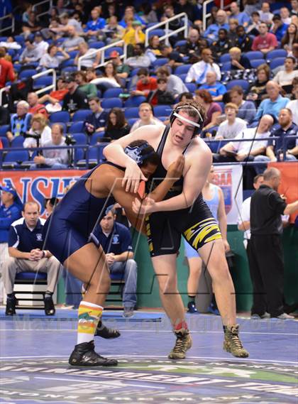 Thumbnail 1 in NCHSAA Individual Wrestling State Tournament (2A, 3A and 4A 1st Consolation Round) photogallery.