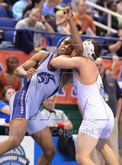 Thumbnail 2 in NCHSAA Individual Wrestling State Tournament (2A, 3A and 4A 1st Consolation Round) photogallery.