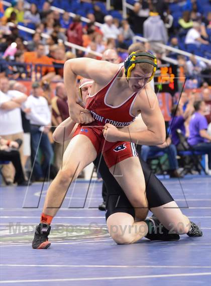 Thumbnail 2 in NCHSAA Individual Wrestling State Tournament (2A, 3A and 4A 1st Consolation Round) photogallery.