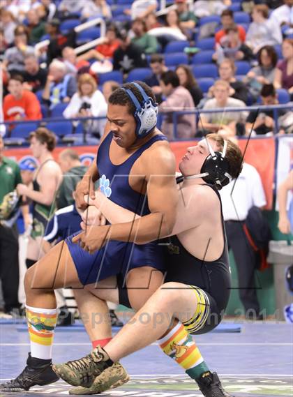 Thumbnail 3 in NCHSAA Individual Wrestling State Tournament (2A, 3A and 4A 1st Consolation Round) photogallery.