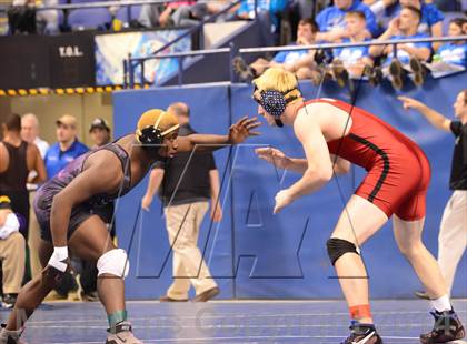 Thumbnail 1 in NCHSAA Individual Wrestling State Tournament (2A, 3A and 4A 1st Consolation Round) photogallery.
