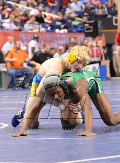 Thumbnail 1 in NCHSAA Individual Wrestling State Tournament (2A, 3A and 4A 1st Consolation Round) photogallery.