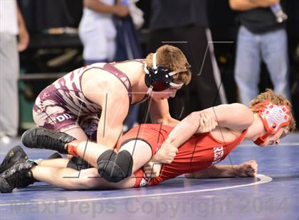 Thumbnail 2 in NCHSAA Individual Wrestling State Tournament (2A, 3A and 4A 1st Consolation Round) photogallery.