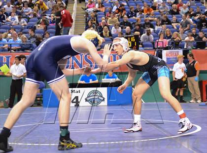 Thumbnail 3 in NCHSAA Individual Wrestling State Tournament (2A, 3A and 4A 1st Consolation Round) photogallery.