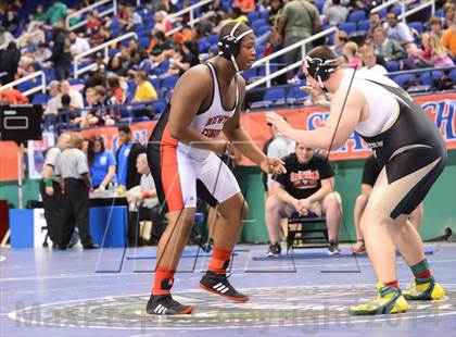 Thumbnail 2 in NCHSAA Individual Wrestling State Tournament (2A, 3A and 4A 1st Consolation Round) photogallery.
