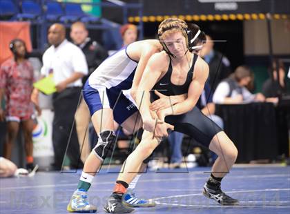 Thumbnail 2 in NCHSAA Individual Wrestling State Tournament (2A, 3A and 4A 1st Consolation Round) photogallery.