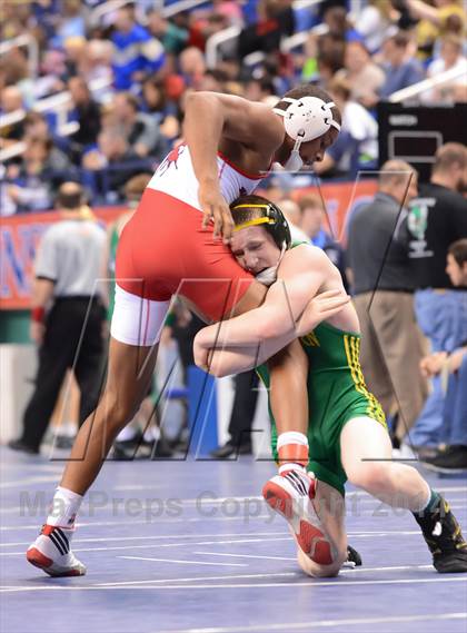 Thumbnail 3 in NCHSAA Individual Wrestling State Tournament (2A, 3A and 4A 1st Consolation Round) photogallery.