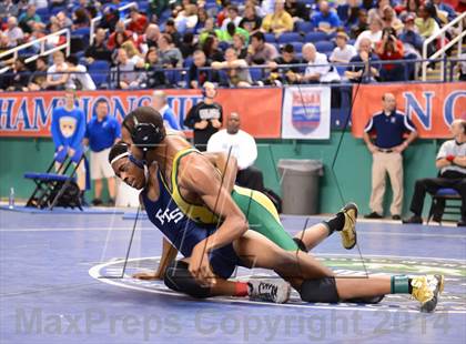 Thumbnail 1 in NCHSAA Individual Wrestling State Tournament (2A, 3A and 4A 1st Consolation Round) photogallery.