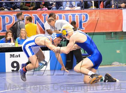 Thumbnail 1 in NCHSAA Individual Wrestling State Tournament (2A, 3A and 4A 1st Consolation Round) photogallery.