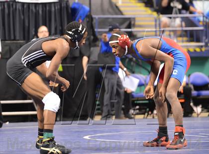 Thumbnail 1 in NCHSAA Individual Wrestling State Tournament (2A, 3A and 4A 1st Consolation Round) photogallery.
