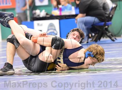 Thumbnail 1 in NCHSAA Individual Wrestling State Tournament (2A, 3A and 4A 1st Consolation Round) photogallery.