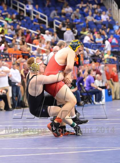 Thumbnail 3 in NCHSAA Individual Wrestling State Tournament (2A, 3A and 4A 1st Consolation Round) photogallery.
