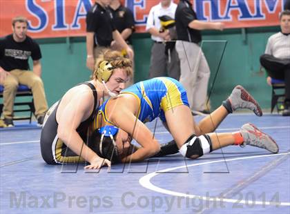 Thumbnail 3 in NCHSAA Individual Wrestling State Tournament (2A, 3A and 4A 1st Consolation Round) photogallery.