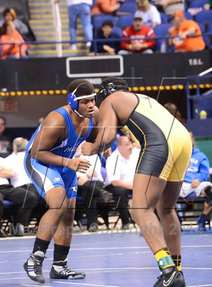 Thumbnail 1 in NCHSAA Individual Wrestling State Tournament (2A, 3A and 4A 1st Consolation Round) photogallery.
