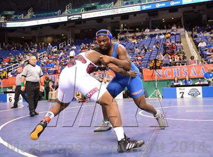 Thumbnail 1 in NCHSAA Individual Wrestling State Tournament (2A, 3A and 4A 1st Consolation Round) photogallery.