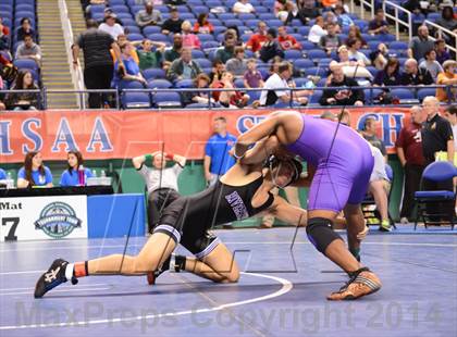 Thumbnail 1 in NCHSAA Individual Wrestling State Tournament (2A, 3A and 4A 1st Consolation Round) photogallery.