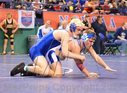 Thumbnail 1 in NCHSAA Individual Wrestling State Tournament (2A, 3A and 4A 1st Consolation Round) photogallery.