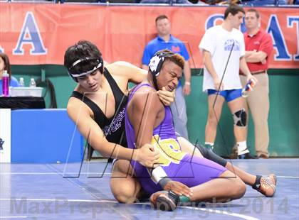 Thumbnail 1 in NCHSAA Individual Wrestling State Tournament (2A, 3A and 4A 1st Consolation Round) photogallery.