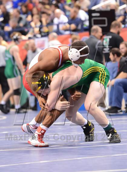 Thumbnail 1 in NCHSAA Individual Wrestling State Tournament (2A, 3A and 4A 1st Consolation Round) photogallery.