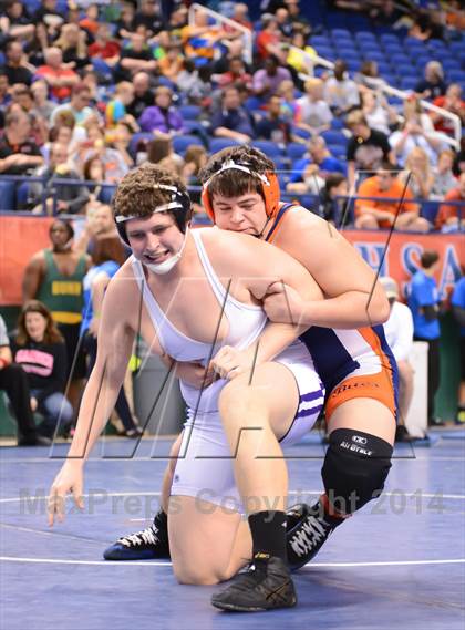 Thumbnail 1 in NCHSAA Individual Wrestling State Tournament (2A, 3A and 4A 1st Consolation Round) photogallery.