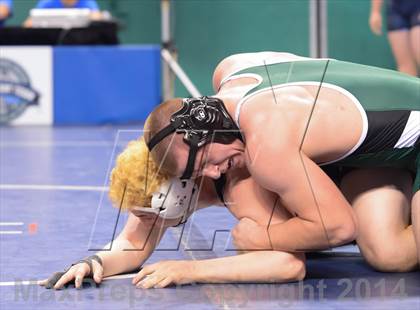 Thumbnail 1 in NCHSAA Individual Wrestling State Tournament (2A, 3A and 4A 1st Consolation Round) photogallery.