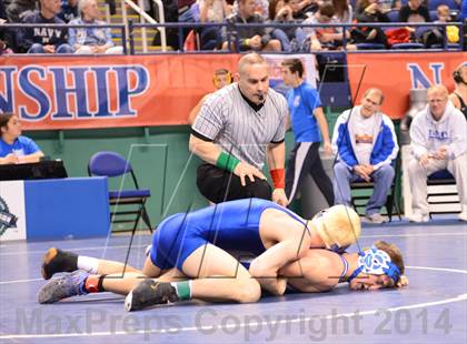 Thumbnail 2 in NCHSAA Individual Wrestling State Tournament (2A, 3A and 4A 1st Consolation Round) photogallery.