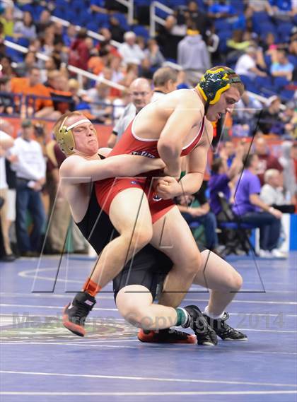 Thumbnail 1 in NCHSAA Individual Wrestling State Tournament (2A, 3A and 4A 1st Consolation Round) photogallery.