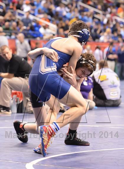 Thumbnail 3 in NCHSAA Individual Wrestling State Tournament (2A, 3A and 4A 1st Consolation Round) photogallery.