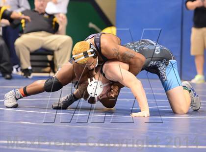 Thumbnail 2 in NCHSAA Individual Wrestling State Tournament (2A, 3A and 4A 1st Consolation Round) photogallery.