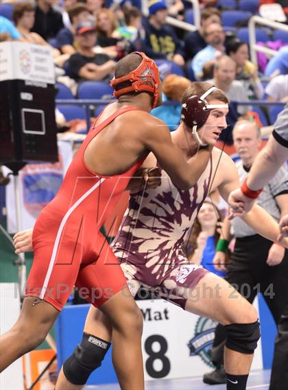Thumbnail 1 in NCHSAA Individual Wrestling State Tournament (2A, 3A and 4A 1st Consolation Round) photogallery.