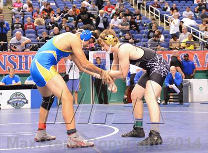 Thumbnail 2 in NCHSAA Individual Wrestling State Tournament (2A, 3A and 4A 1st Consolation Round) photogallery.