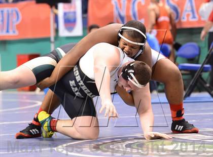 Thumbnail 1 in NCHSAA Individual Wrestling State Tournament (2A, 3A and 4A 1st Consolation Round) photogallery.
