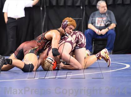 Thumbnail 1 in NCHSAA Individual Wrestling State Tournament (2A, 3A and 4A 1st Consolation Round) photogallery.