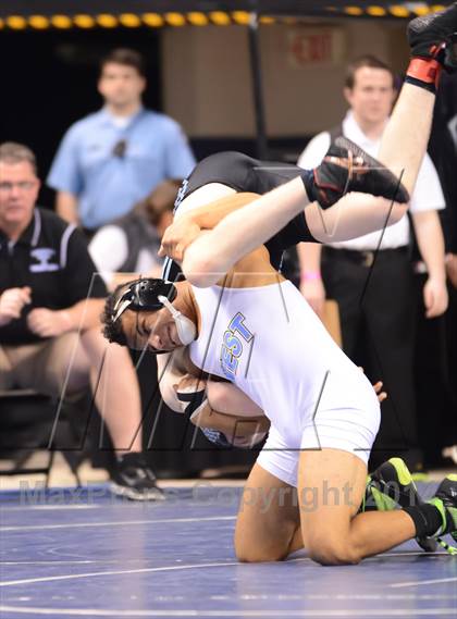 Thumbnail 1 in NCHSAA Individual Wrestling State Tournament (2A, 3A and 4A 1st Consolation Round) photogallery.