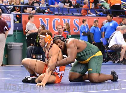 Thumbnail 3 in NCHSAA Individual Wrestling State Tournament (2A, 3A and 4A 1st Consolation Round) photogallery.