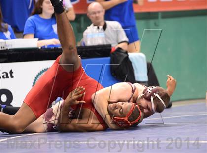 Thumbnail 3 in NCHSAA Individual Wrestling State Tournament (2A, 3A and 4A 1st Consolation Round) photogallery.