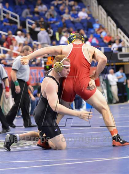 Thumbnail 1 in NCHSAA Individual Wrestling State Tournament (2A, 3A and 4A 1st Consolation Round) photogallery.