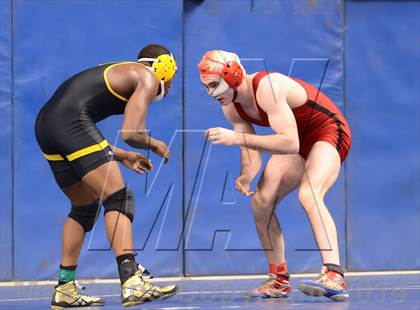Thumbnail 2 in NCHSAA Individual Wrestling State Tournament (2A, 3A and 4A 1st Consolation Round) photogallery.